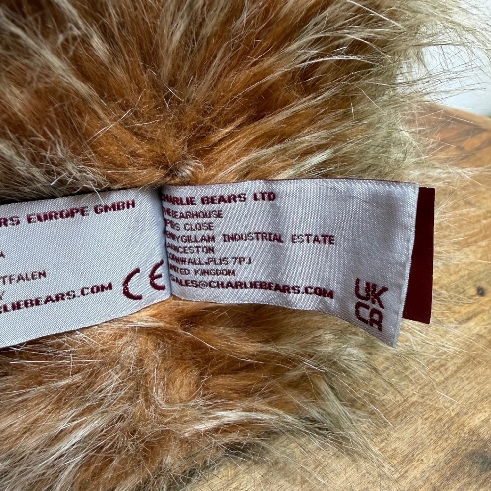 Bonfire Toffee 17.5" 2023 Charlie Bears Plush Collection Limited Edition Bear - Picture 12 of 16